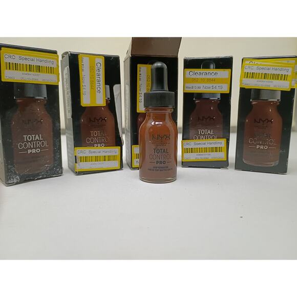 NYX Other - NYX Total Control Pro Drop Foundation - Deep Ebony 5pk